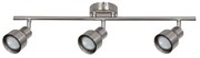 Plafoniera, lustra cu 3 spoturi directionabile moderna Blake crom satin