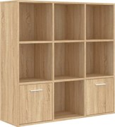 vidaXL Bibliotecă, stejar Sonoma, 98 x 30 x 98 cm, lemn prelucrat