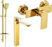 Mexen Alexa DQ62 set de duș, auriu - 71214DQ62-50