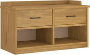 vidaXL Bancă pentru hol „SANDNES” 87x40x50 cm din lemn masiv de pin