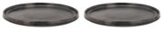 Farfurii negre pentru desert în set de 2 buc. ø 20,8 cm Fjord - Villa Collection