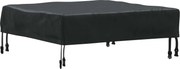 vidaXL Copertă pentru masă Simplu Negru 62 x 62 x 15 cm țesătură