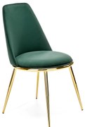 Scaun de sufragerie Kincardine (verde închis + auriu). 1039694