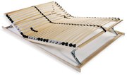 vidaXL Bază de pat cu șipci, 28 șipci, 7 zone, 100 x 200 cm