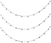 Ghirlandă luminoasă conectabilă neagră cu priză 14m incl. E27 P45 30 lumini IP64 - Lubber