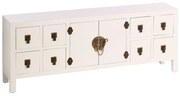Comodă albă joasă 130x50,5 cm Oriente – Ixia