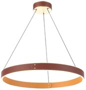 Klausen 142027 - Candelabru LED pe cablu LEATHER LED/47,8W/230V maro/oranj