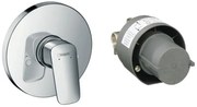 Baterie dus Hansgrohe Logis cu montaj incastrat, corp ingropat inclus - 71666000