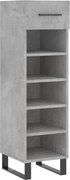vidaXL Pantofar, gri beton, 30x35x105 cm, lemn compozit
