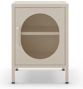 Noptieră crem din metal Diora – Marckeric