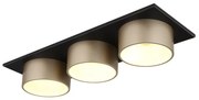 Plafoniera LED negru sampanie RAYMOND 3L