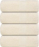 vidaXL Prosoape de oaspeți, FROGN, 4 buc., crem, 30x50 cm, 360 g/m²