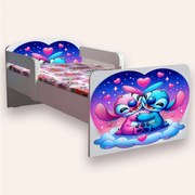 Pat copii Lilo Si Stitch Mare 2-12 Ani Cu Manere Cu Saltea Inclusa 160x80 Cmg49440706986324