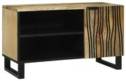vidaXL Măsuță TV Maro 80 x 33 x 46 cm Lemn masiv de mango