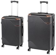 TraveLux Urban XI gurulós bőrönd szett fekete