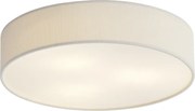 Plafonieră modernă albă cu abajur de catifea 46cm 3 lumini - Luz