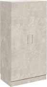 vidaXL Pantofar, gri beton, 55x35x108 cm, lemn prelucrat
