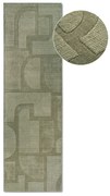 Covor tip traversă verde țesut manual din lână 80x250 cm Alexis – Villeroy&Boch