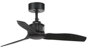 Ventilator de tavan cu telecomanda design modern JUST FAN negru