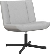 vidaXL Scaun pivotant Gri nori 63 x 75 x 76 cm țesătură