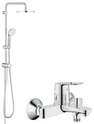 Pachet: Coloana dus Grohe Tempesta 210, baterie cada/dus Bauloop(26381001  ,23341000)