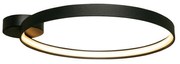 Lustra aplicata LED design modern circular CIRCLE 55, negru