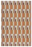 Covor portocaliu/în culoare naturală 120x170 cm Riley Block Geo – Flair Rugs