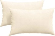 vidaXL Perne pentru canapea 2 pcs Crem 50 x 30 cm