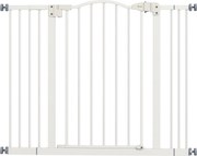 PawHut Poartă Extensibilă pentru Câini fără Șuruburi, Poartă de Siguranță Reglabilă, 94-100x78 cm, Alb | Aosom Romania