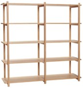 Etajeră din lemn de stejar 150x150 cm Mason – Hübsch