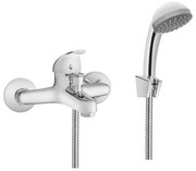 Baterie de cadă cu set de duș PEREA crom