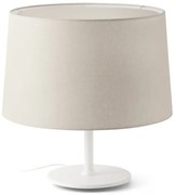 Lampa de masa abajur textil 48cm WINDSOR alb