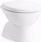 EUROPA || Vas toaletă cu spălare adâncă, ceramică, alb, evacuare verticală
