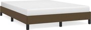 vidaXL Cadru de pat fără saltea, maro închis, 140x200 cm, textil