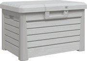 vidaXL Cutie de perne de exterior gri 73x50,5x46,5 cm polipropilenă