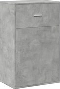 vidaXL Dulap de depozitare, gri beton, 56,5x39x90 cm, lemn prelucrat