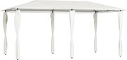 vidaXL Pavilion cu huse pentru stâlpi, crem, 2,98x5,3x2,59 m, 160 g/m²