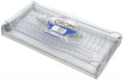 Scurgator /picurator IFL crom lucios pentru corp de de 450 | 600 | 700 | 800 | 900 mm, otel/plastic gri (Latime corp: 600 mm)
