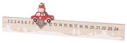 Calendar de Advent din lemn Auto, 40 cm
