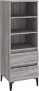 vidaXL Dulap înalt, gri sonoma, 40x36x110 cm, lemn prelucrat