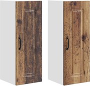 vidaXL Dulap de bucătărie Kalmar 2 pcs Lemn vechi 30 x 31 x 80 cm