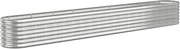 vidaXL Strat înălțat grădină 332x40x36 cm oțel galvanizat