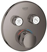 Grohe Grohtherm SmartControl Baterie dus cu termostat si 2 iesiri, rotunda, antracit (hard graphite)