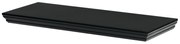 Etajeră de perete P-024, negru mat, 60 cm