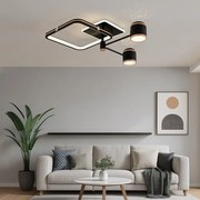 Lustră LED 51cm, 88W, Spoturi Direcționale și 3 Tipuri de Lumină cu Telecomandă – Model 9235/4