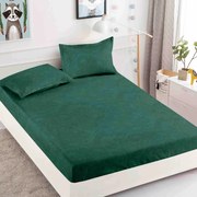 Lenjerie de pat 3 cu elastic 100% bumbac - a738 de la Onesleep