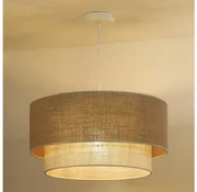 Lustră pe cablu Duolla YUTE BOHO 3xE27/15W/230V d. 60 cm maro/gri