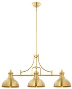 Jupiter 1915 - Lustr pe tijă PLATINO 3xE27/60W/230V alama