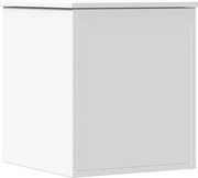 vidaXL Cutie de depozitare, alb, 40x42x46 cm, lemn prelucrat