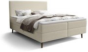 Pat de o persoană 120 cm Napoli Bonell (crem) (cu somieră, cu sp. depozitare). 1082438